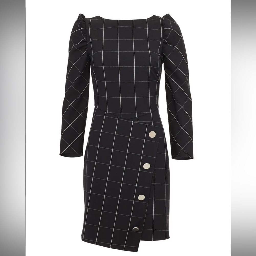 Shoshanna Windowpane Upton Dress